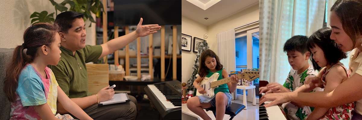 Students enjoying music class
